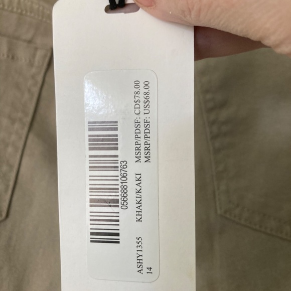 Silver Jeans Ashley Khaki Chino Wide Leg Pants NWT - Picture 4 of 4